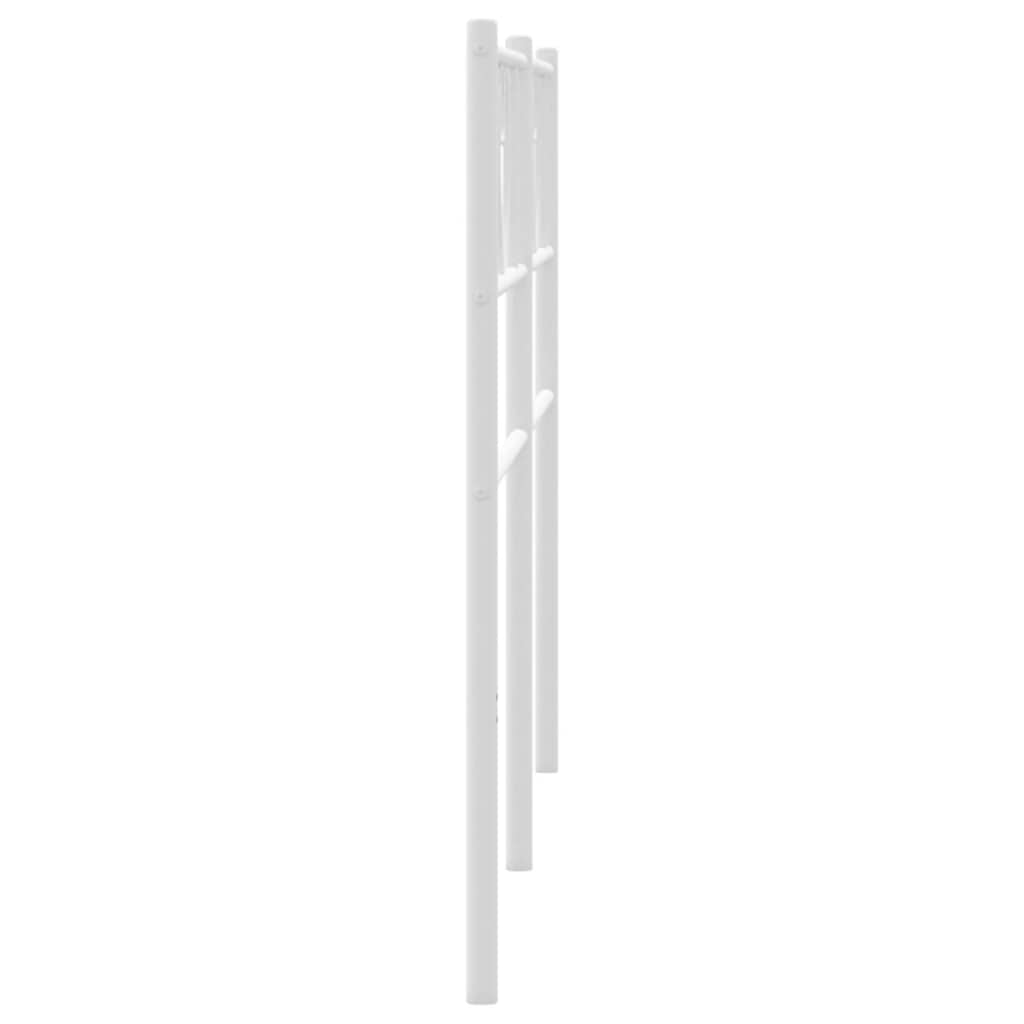 udskiftningsgavl 193 cm metal hvid
