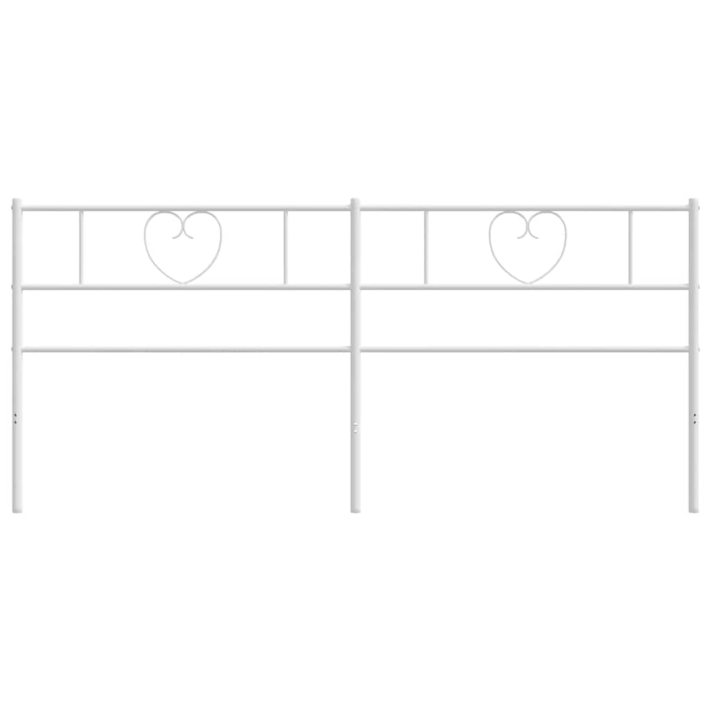 udskiftningsgavl 193 cm metal hvid