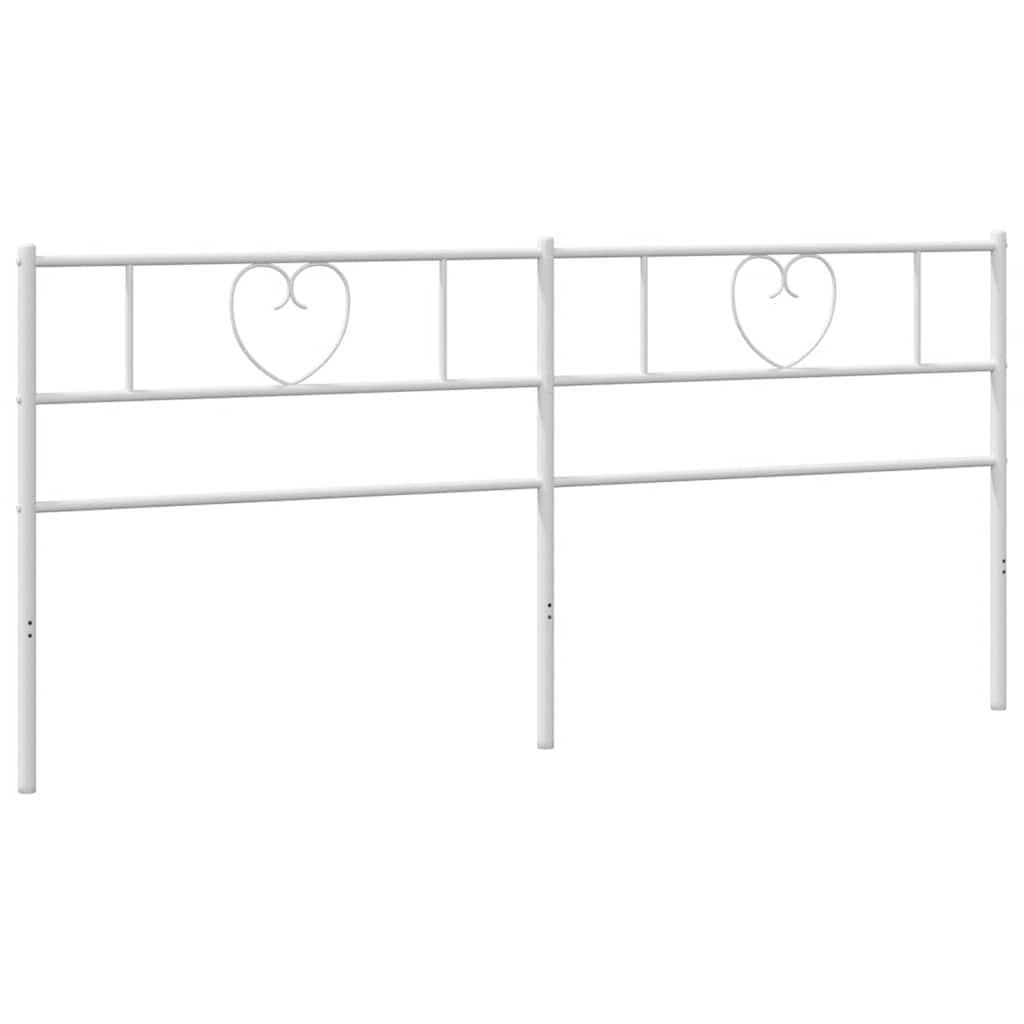 udskiftningsgavl 200 cm metal hvid