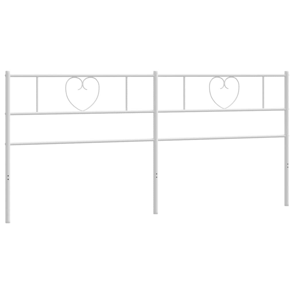 udskiftningsgavl 200 cm metal hvid