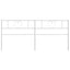 udskiftningsgavl 200 cm metal hvid