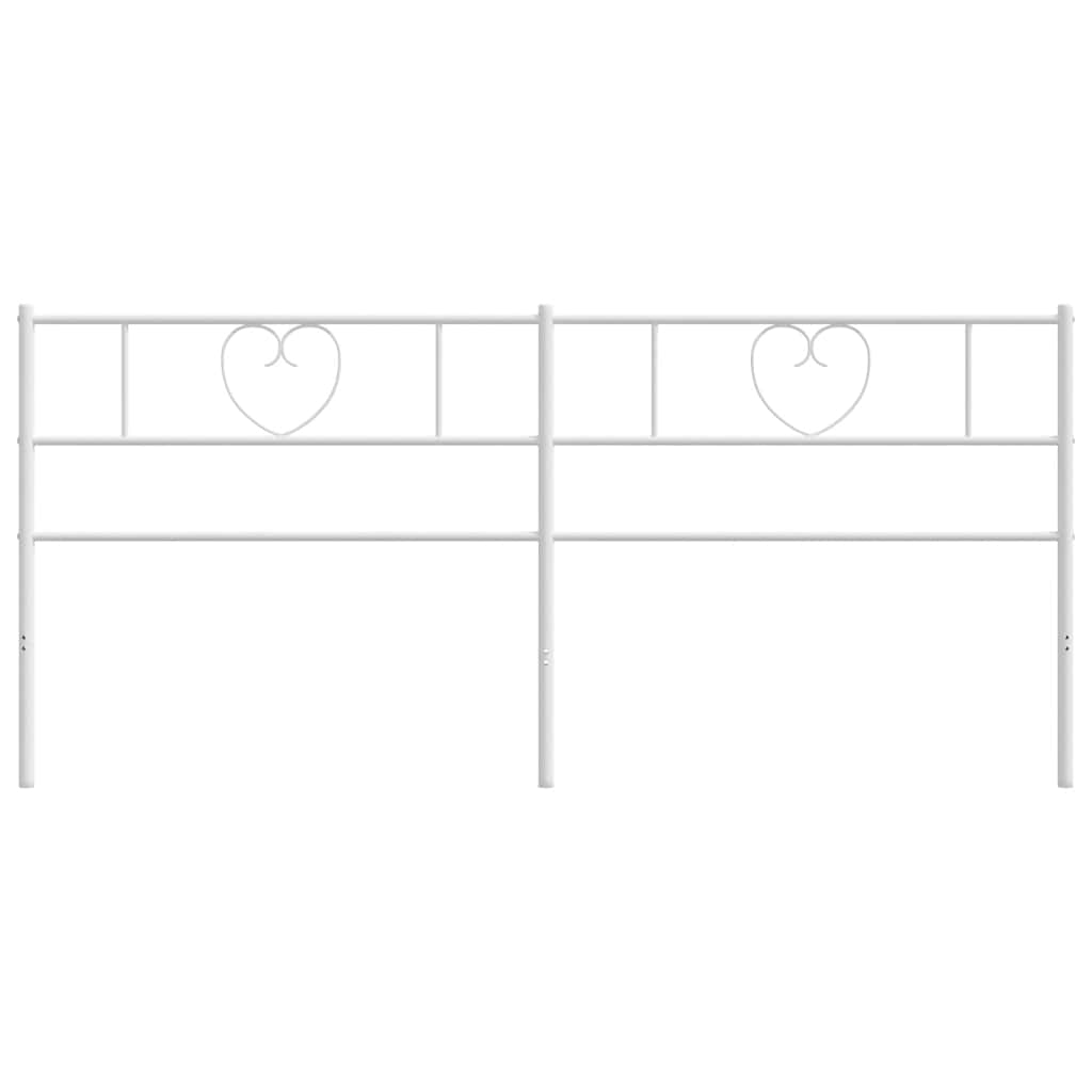 udskiftningsgavl 200 cm metal hvid