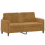 sofasæt 3 dele velour brun
