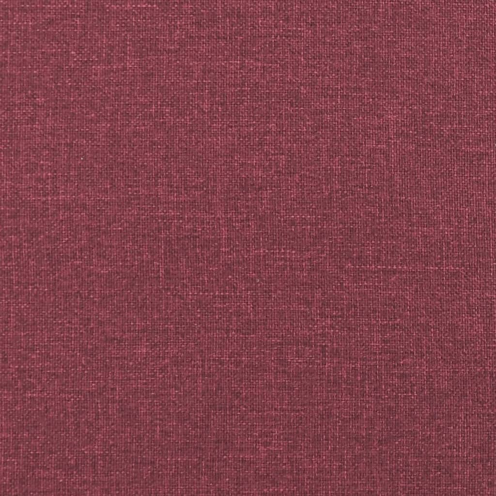 sofasæt 4 dele med puder stof vinrød