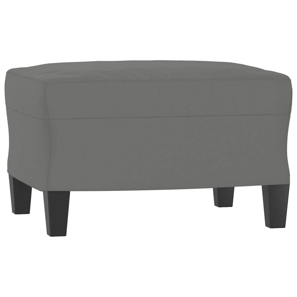 sofasæt 4 dele med puder mikrofiberstof mørkegrå