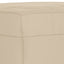 sofasæt 4 dele med puder mikrofiberstof cremefarvet