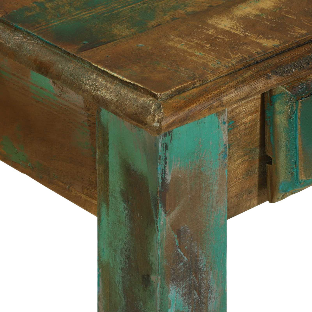 Skrivebord med skuffe Brun 112 x 55 x 76 cm Solid genbrugs træ