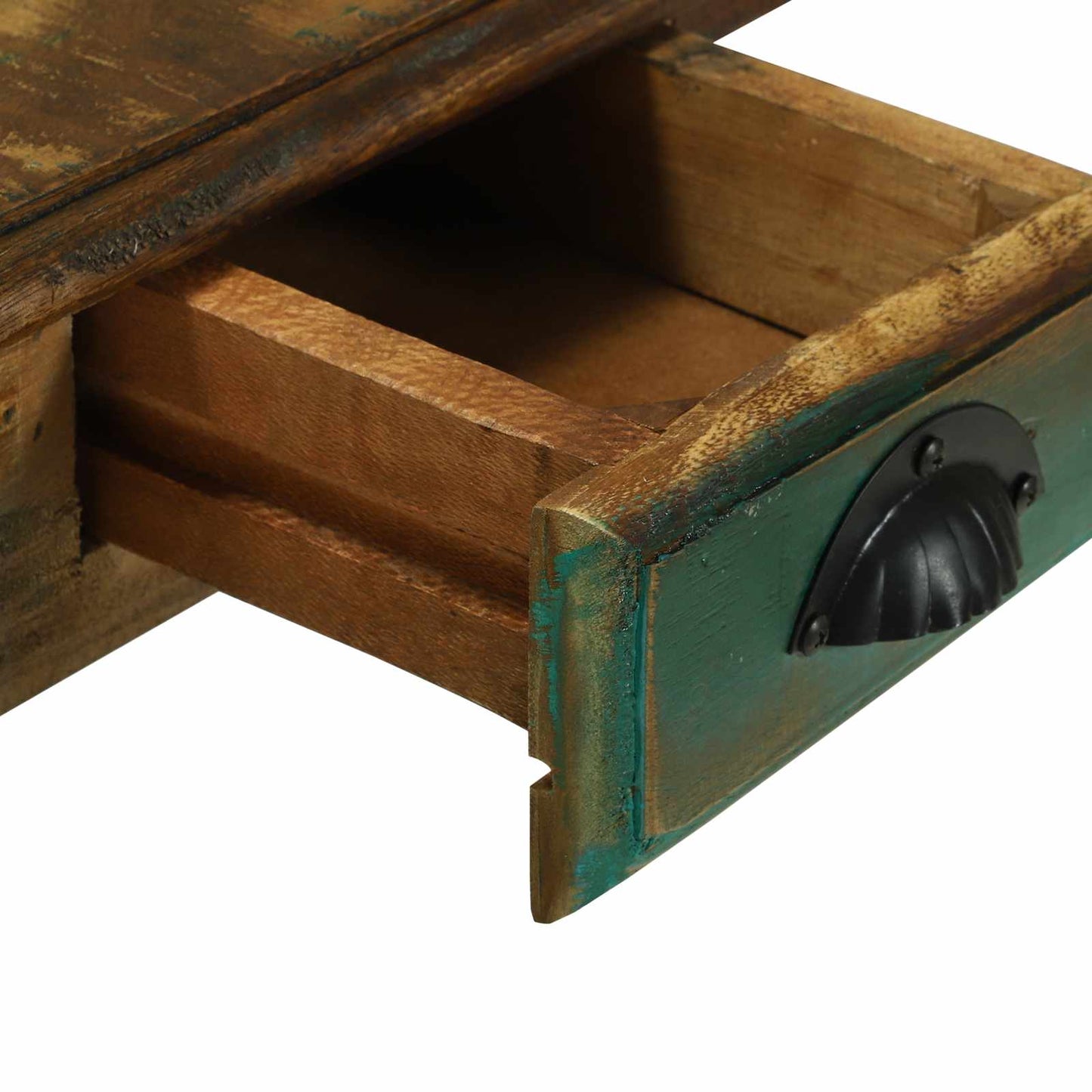 Skrivebord med skuffe Brun 112 x 55 x 76 cm Solid genbrugs træ