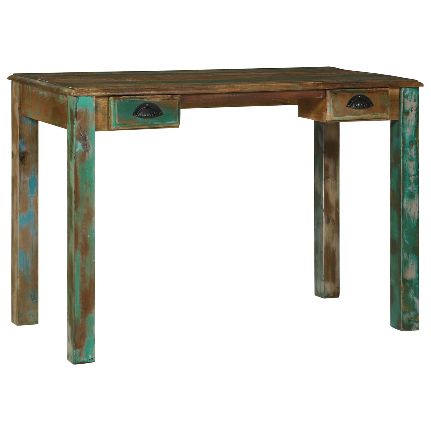 Skrivebord med skuffe Brun 112 x 55 x 76 cm Solid genbrugs træ