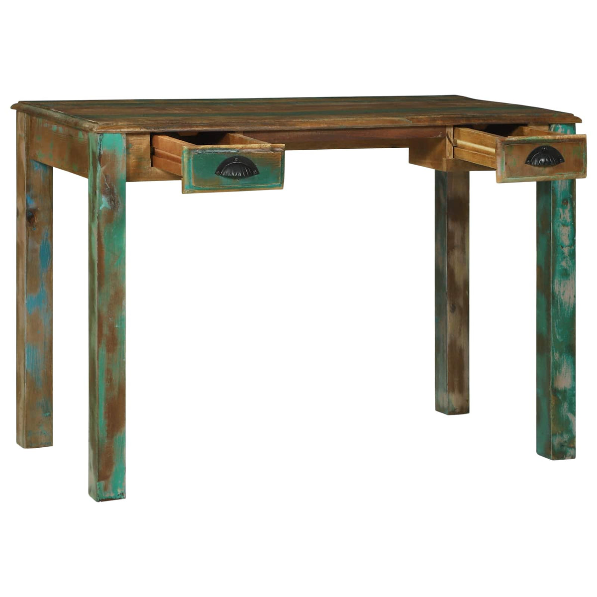 Skrivebord med skuffe Brun 112 x 55 x 76 cm Solid genbrugs træ