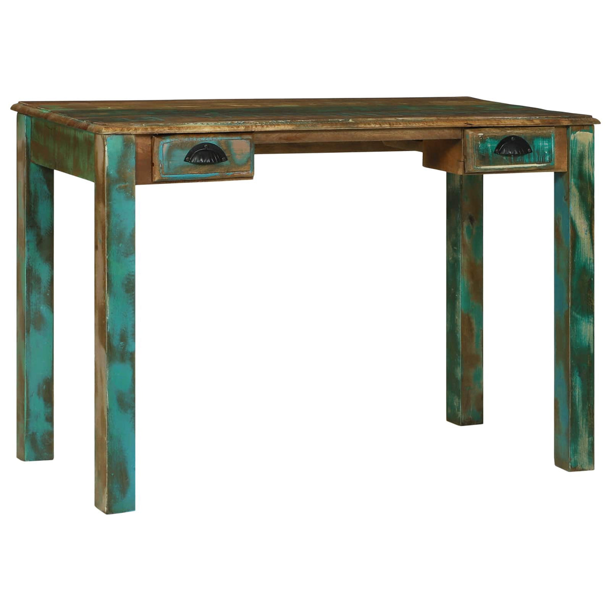 Skrivebord med skuffe Brun 112 x 55 x 76 cm Solid genbrugs træ
