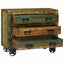 Sideboard med skuffe Brun 80 x 30 x 65 cm Solid genbrugs træ