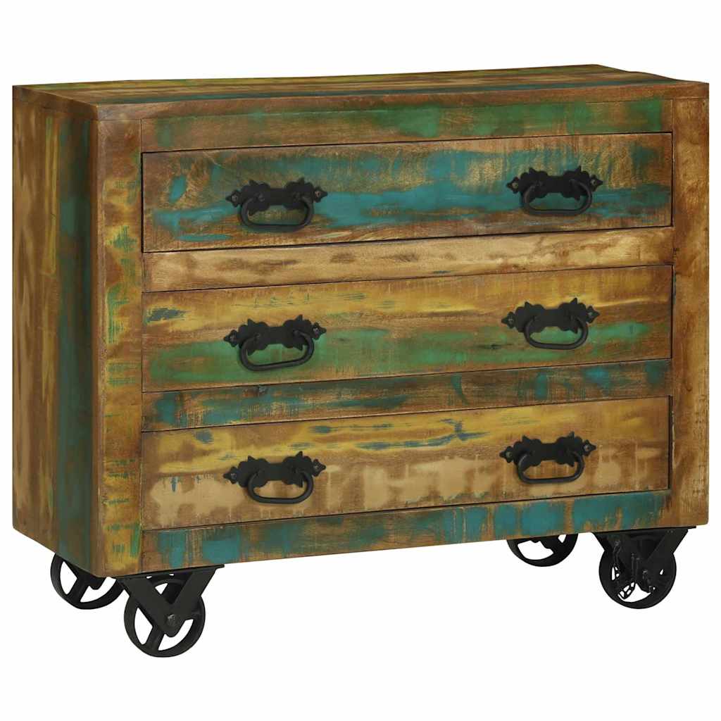 Sideboard med skuffe Brun 80 x 30 x 65 cm Solid genbrugs træ