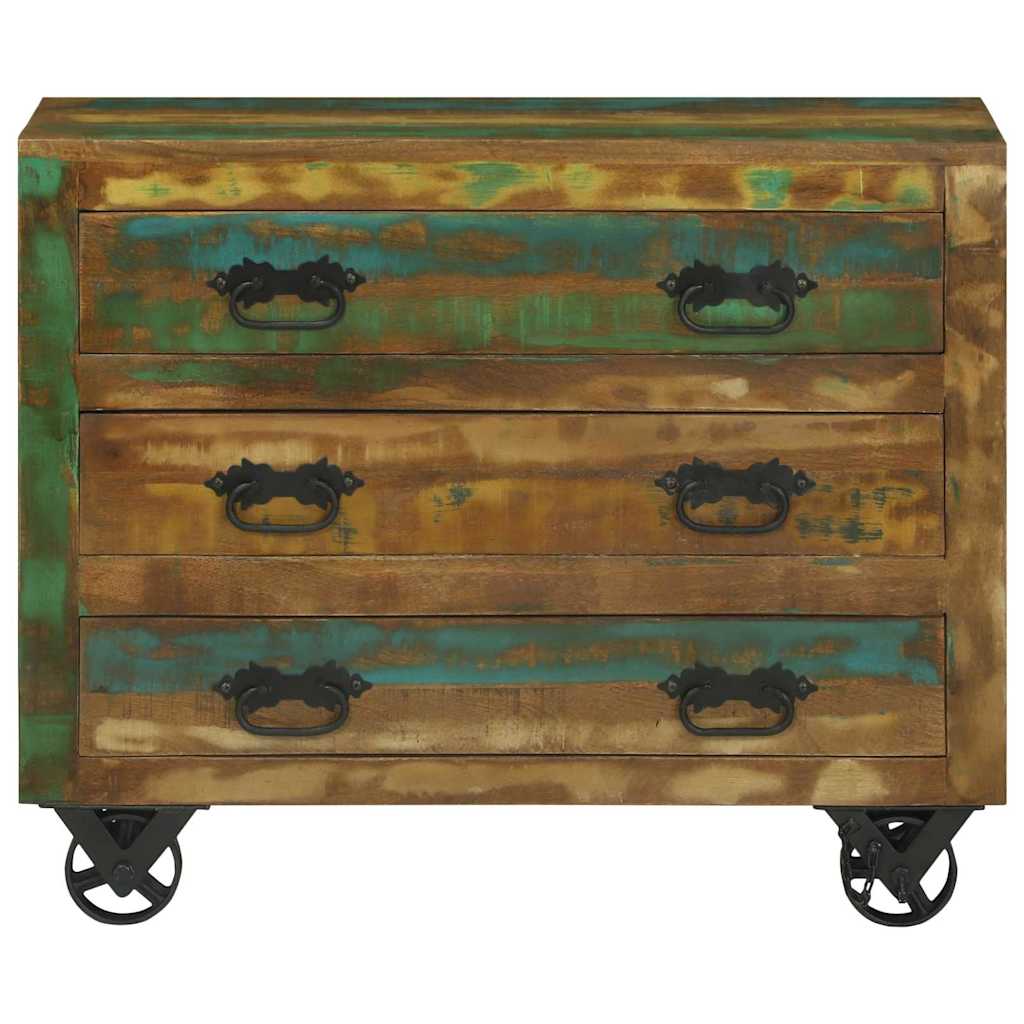 Sideboard med skuffe Brun 80 x 30 x 65 cm Solid genbrugs træ