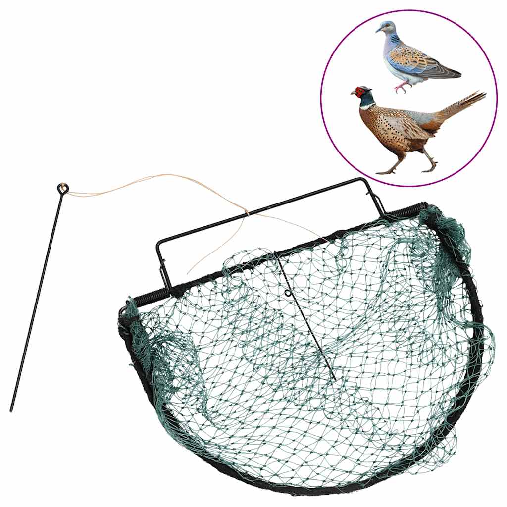 fuglenet 40 cm stål grøn