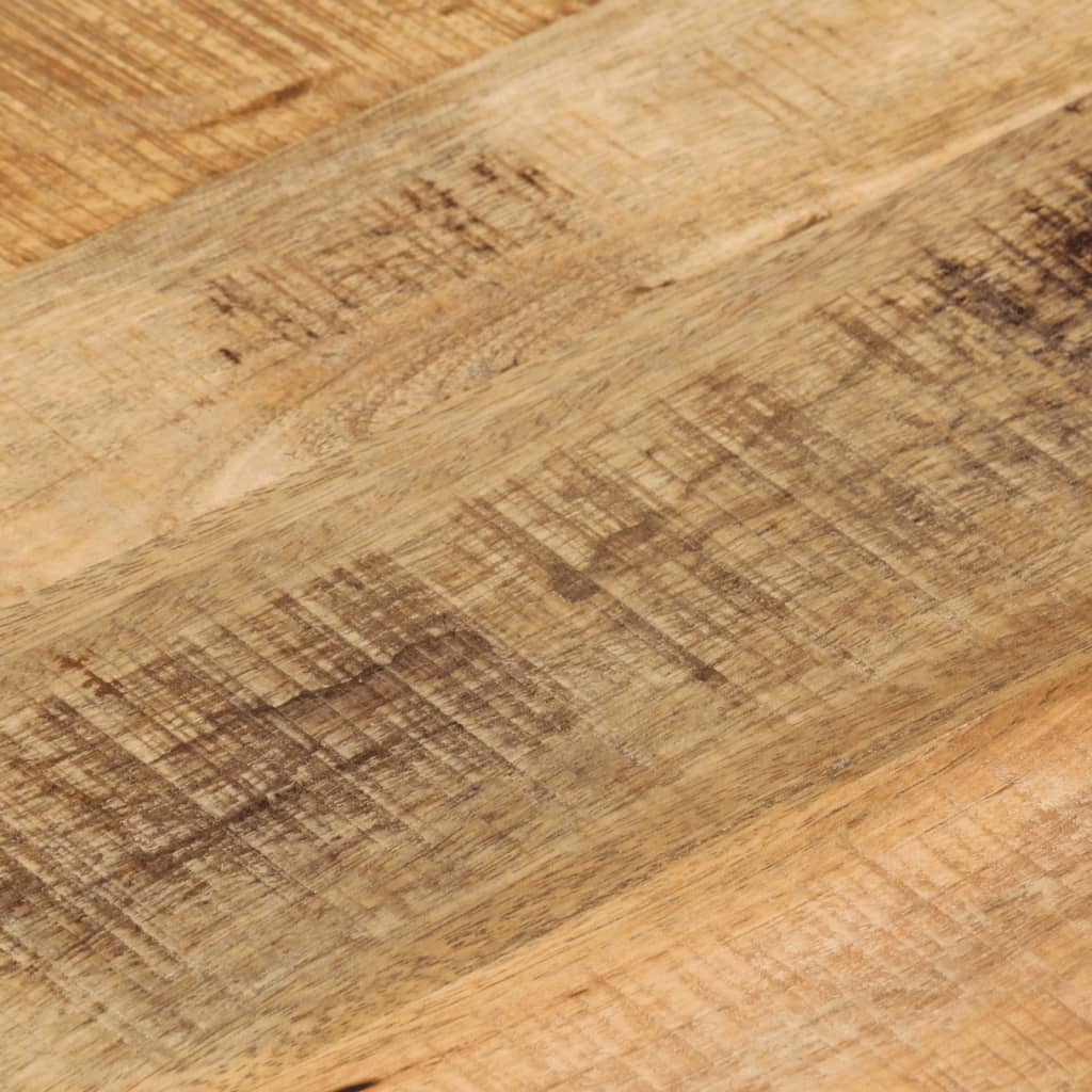 bordplade Ø60x2,5 cm rund massivt ru mangotræ