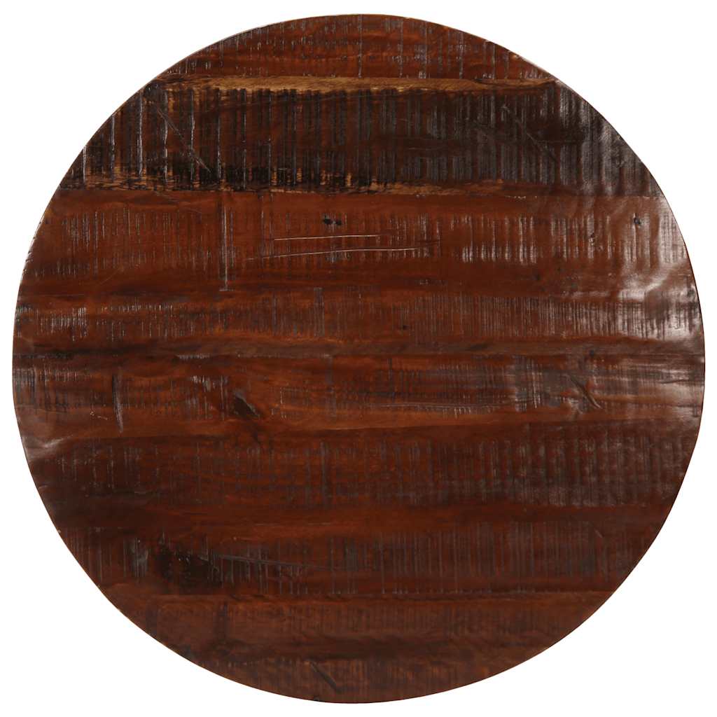 bordplade Ø70x2,5 cm rund massivt genbrugstræ