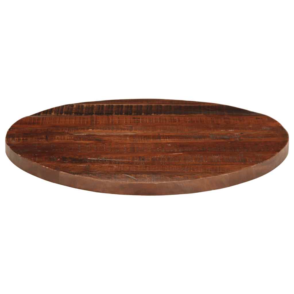 bordplade Ø80x2,5 cm rund massivt genbrugstræ