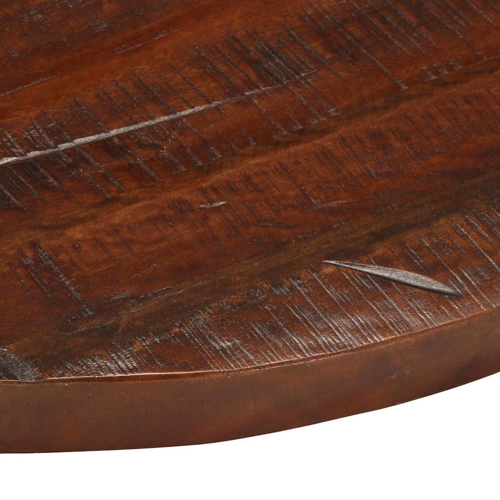bordplade Ø80x2,5 cm rund massivt genbrugstræ