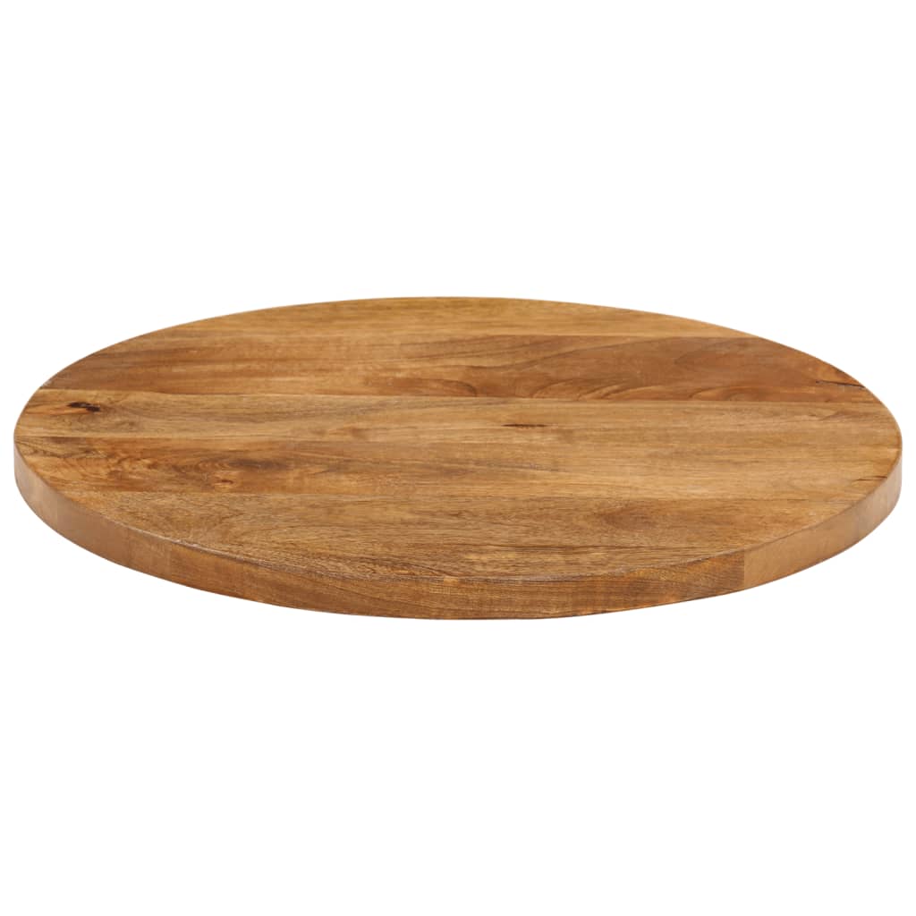 bordplade Ø40x3,8 cm rund massivt mangotræ