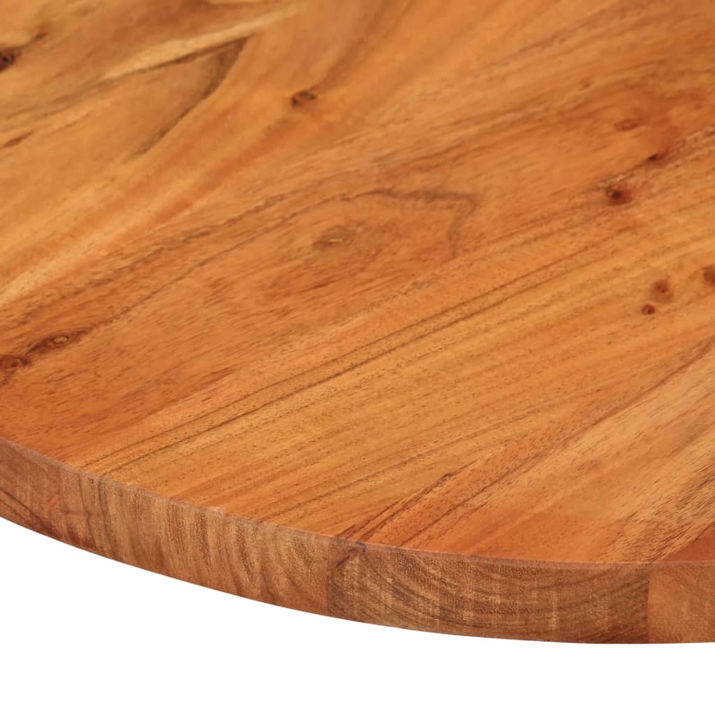 bordplade 120x50x3,8 cm oval massivt akacietræ