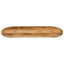 bordplade 140x50x2,5 cm oval massivt ru mangotræ