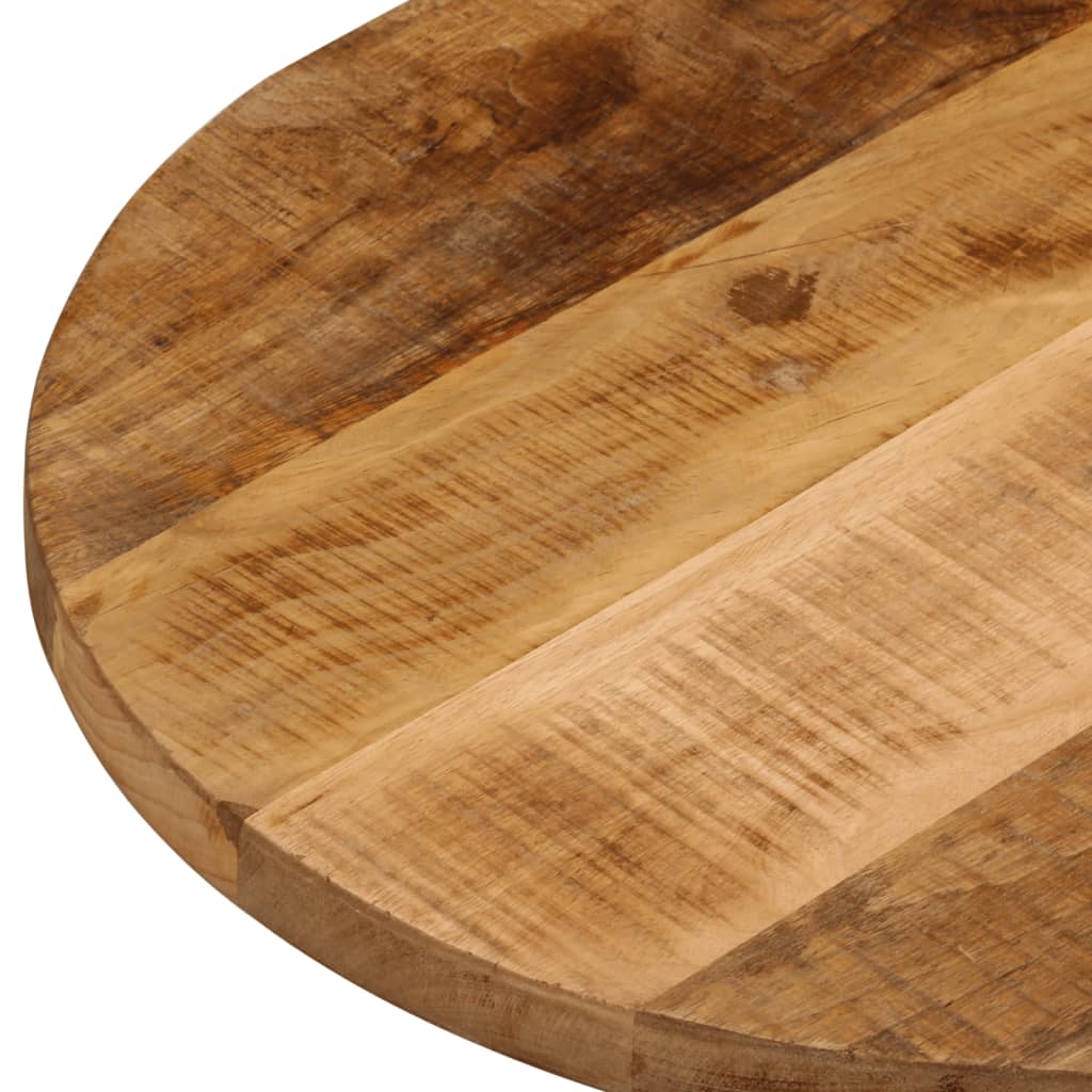 bordplade 140x50x2,5 cm oval massivt ru mangotræ