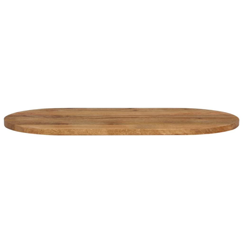 bordplade 120x50x2,5 cm oval massivt mangotræ