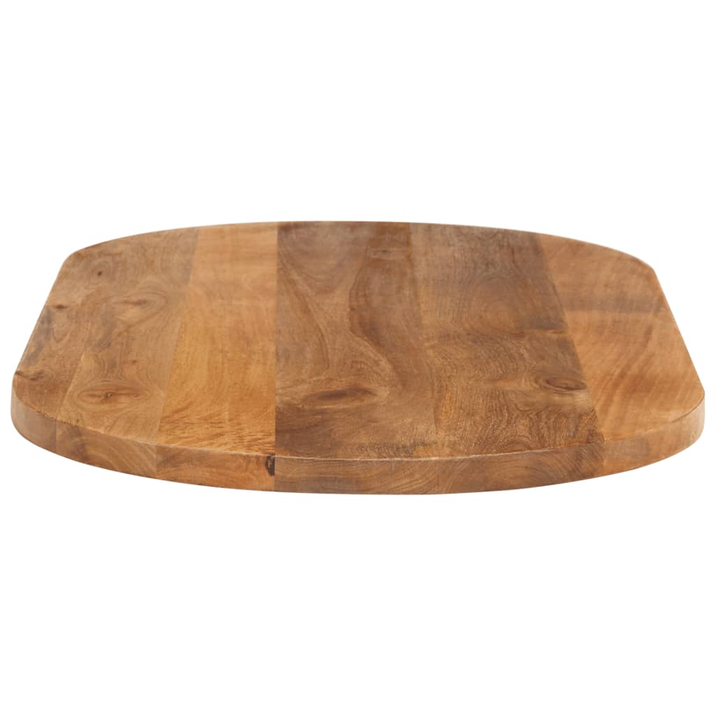 bordplade 120x50x2,5 cm oval massivt mangotræ