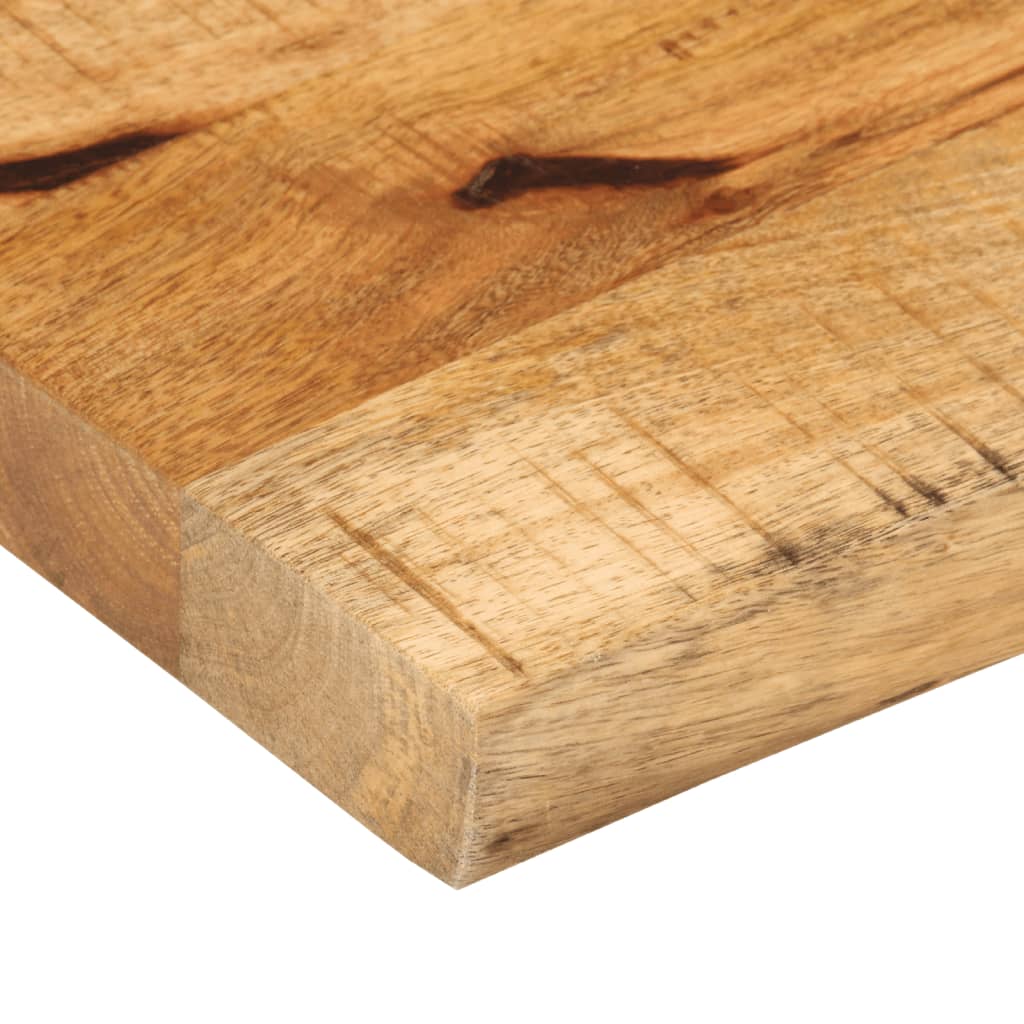 bordplade 160x20x2,5 cm naturlig kant massivt ru mangotræ