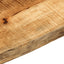 bordplade 160x40x2,5 cm naturlig kant massivt ru mangotræ