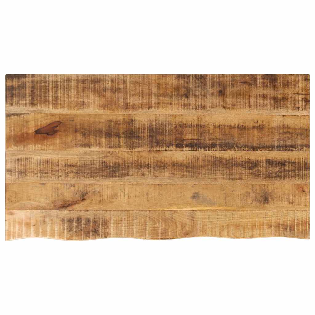 bordplade 120x60x2,5 cm naturlig kant massivt ru mangotræ