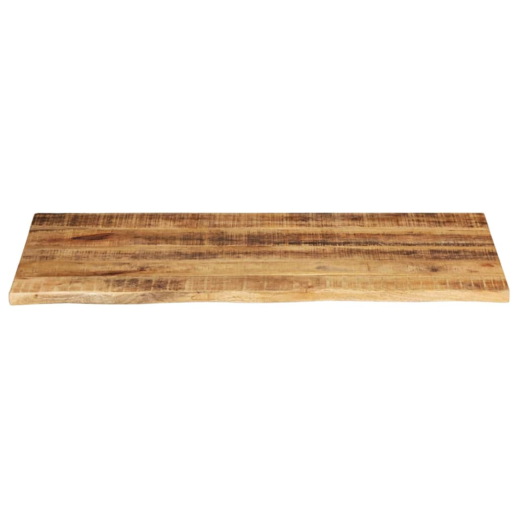 bordplade 120x60x2,5 cm naturlig kant massivt ru mangotræ