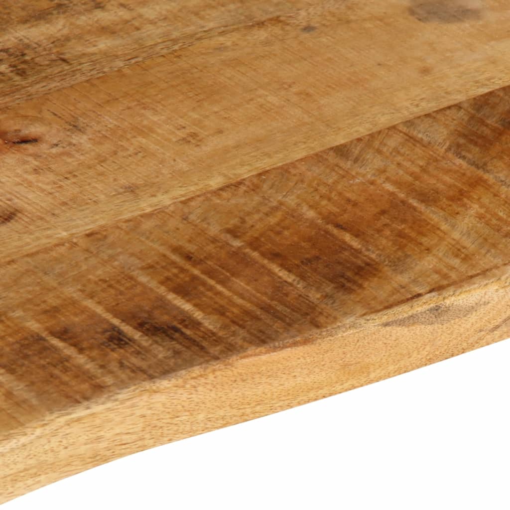 bordplade 140x60x2,5 cm naturlig kant massivt ru mangotræ