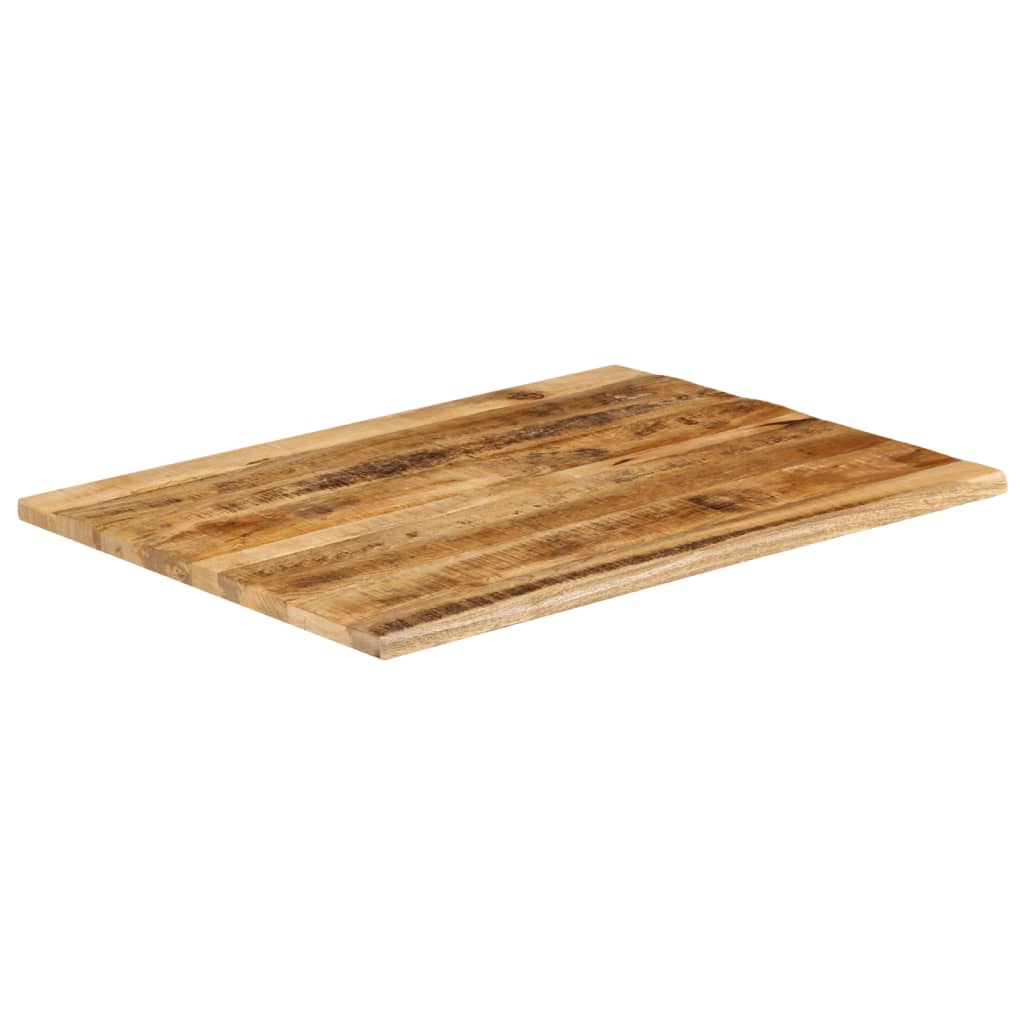 bordplade 110x80x2,5 cm naturlig kant massivt ru mangotræ