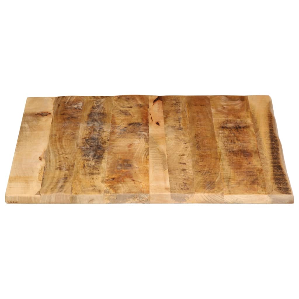 bordplade 110x80x2,5 cm naturlig kant massivt ru mangotræ