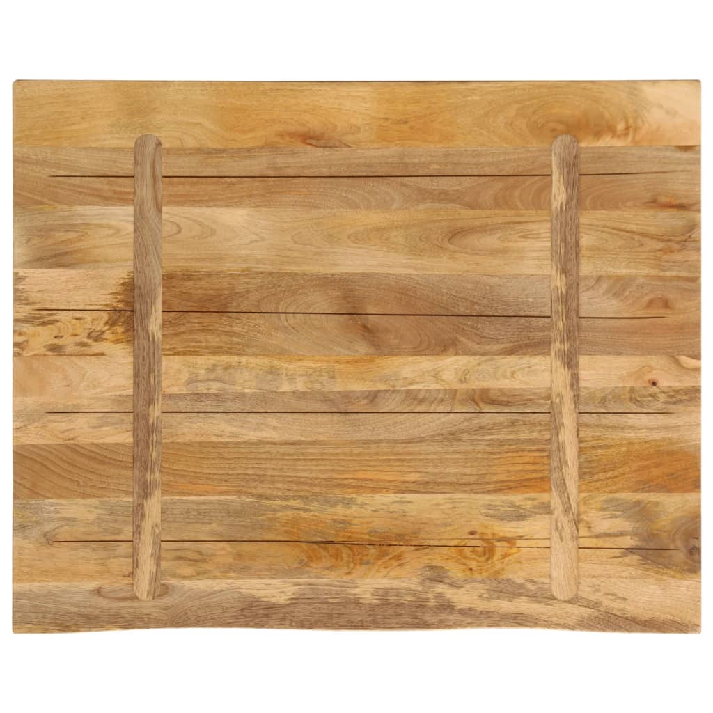 bordplade 110x80x2,5 cm naturlig kant massivt ru mangotræ