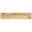 bordplade 140x20x3,8 cm naturlig kant massivt ru mangotræ