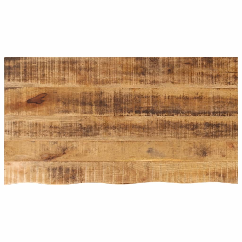 bordplade 110x60x3,8 cm naturlig kant massivt ru mangotræ