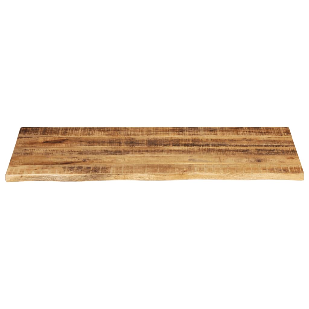 bordplade 110x60x3,8 cm naturlig kant massivt ru mangotræ