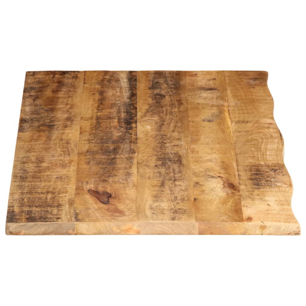 bordplade 110x60x3,8 cm naturlig kant massivt ru mangotræ
