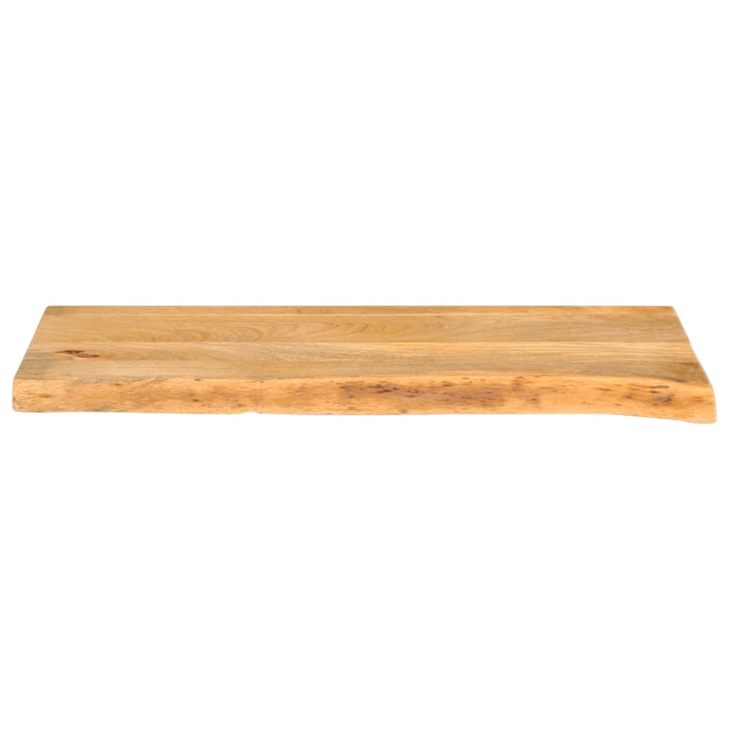 bordplade 90x20x2,5 cm naturlig kant massivt mangotræ
