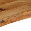bordplade 90x20x2,5 cm naturlig kant massivt mangotræ
