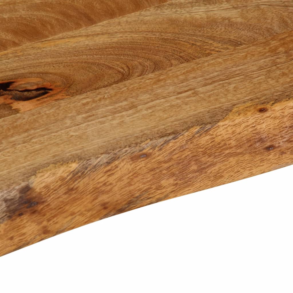 bordplade 90x20x2,5 cm naturlig kant massivt mangotræ