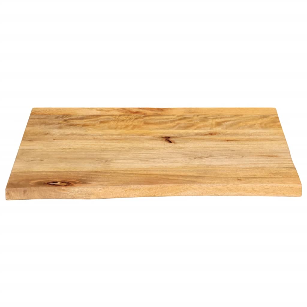bordplade 60x60x2,5 cm naturlig kant massivt mangotræ