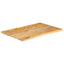 bordplade 70x60x2,5 cm naturlig kant massivt mangotræ