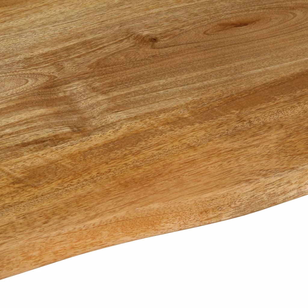 bordplade 90x60x2,5 cm naturlig kant massivt mangotræ