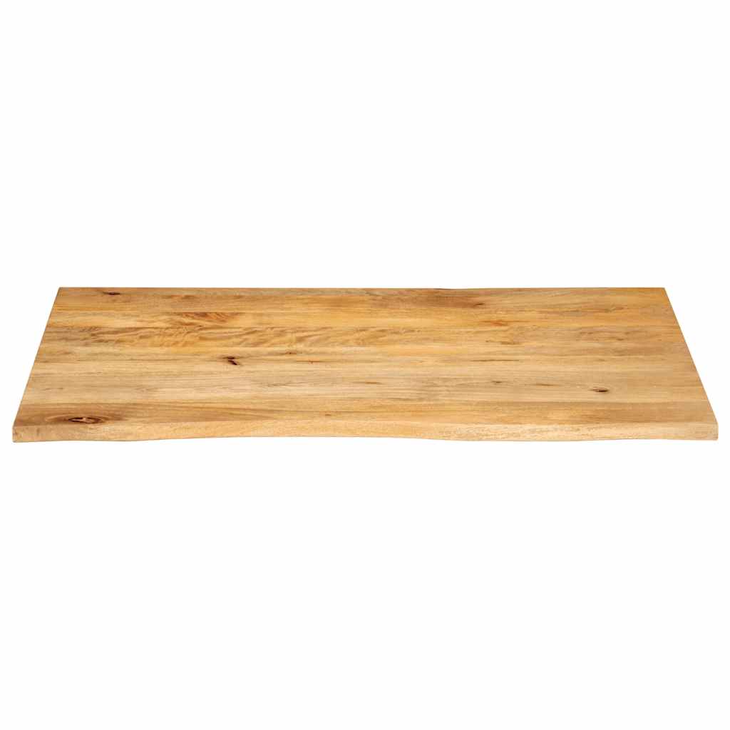 bordplade 120x60x2,5 cm naturlig kant massivt mangotræ