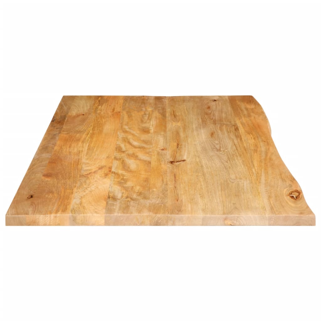 bordplade 120x60x2,5 cm naturlig kant massivt mangotræ