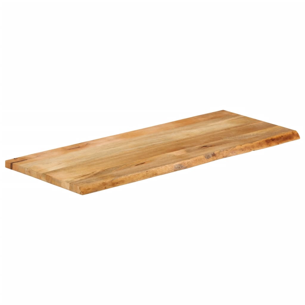 bordplade 140x60x2,5 cm naturlig kant massivt mangotræ